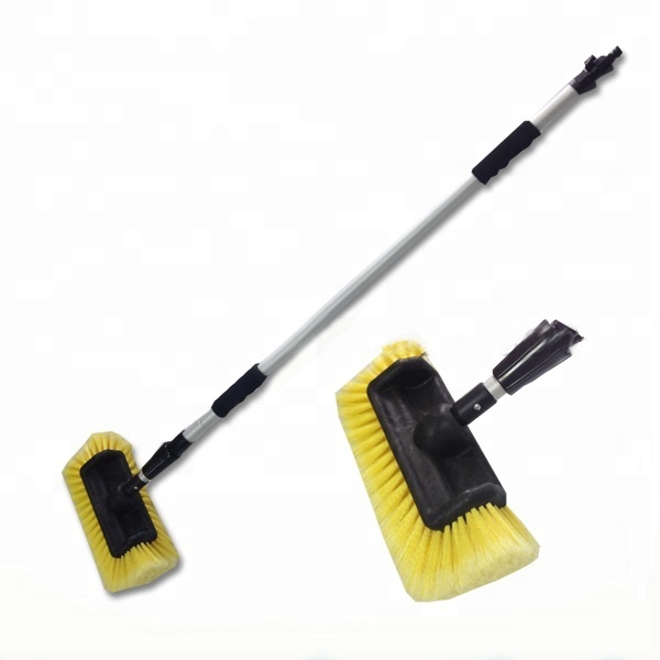 water flow soft bristle Telescopic long handle car cleaning Car Wash Brush